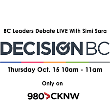 Cknw On Twitter A 980 Cknw Exclusive Leaders Debate Is Happening Tomorrow October 15th Thursday 10am 11am Only On Cknw Hosted By Simi Sara You Can Submit Your Questions To Programming Cknw Com
