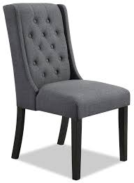 Furniture of america aida wingback dining bench. York Wingback Dining Chair Grey The Brick