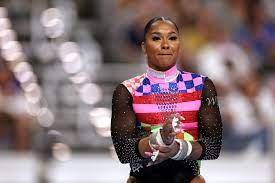 Gymnast Jordan Chiles Channels Beyoncé in Glittering Leotard ...