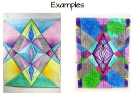 Stained glass windows began with a design. Stained Glass Graphing Slope Intercept Form Math Art School Art Projects Graphing Project