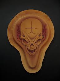 Skull Leathercraft Motorcycle Seat Kustom Scroll Harley Davidson Chopper Bobber Leather Handcraft Leather Working Patterns Leather Bike Accessories Biker Art