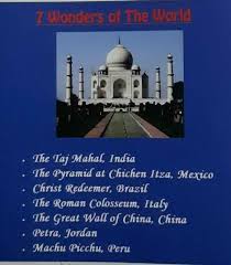 7 wonders of the world. Create A Web Page And Set Its Title Is Seven Wonders Of The World Set The Background Colour Of The Brainly In