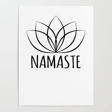 With erica blitz, camillia lee, erin borgfjord, evangeline duy. Yoga Namaste Gift Poster By Teerock Society6