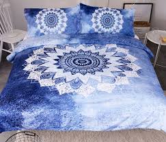 Buy mandala bedding sets collection online. Blue Bohemian Luxury Boho Bedding Quilt Bedspread Mandala Hippie Comforter Set Comforters Sets Home Garden