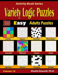 We earn a commission for products purchased through some links in this article. Variety Logic Puzzles 500 Easy Adults Puzzles Suguru Futoshiki Arrows Mathrax Hakyuu Straights Fillomino Sudoku Sutoreto Skyscrape Activity Book 12 Paperback Eso Won Books