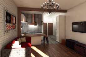 дизайн квартиры студии 30 кв м с одним окном Studiya 30 Kv M V Stile Loft Mfl Lajner M Dinamo Moskva Dizajn Studii Nebolshie Komnaty Gostinye Loft