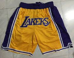 Lakers basketball jersey 2 piece shorts set bestseller this item has had a high sales volume over the past 6 months. Los Lakers Just Don Basketball Shorts Lebron James Kobe Bryant Limited Jerseys All Stitched Yellow Purple Lakers Shorts Lakers La Lakers