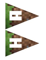 Minecraft Banner Pdf Google Drive Minecraft Birthday Minecraft Party Minecraft Birthday Party