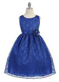 Girls Royal Blue Floral Lace Dress By Calla D749 Flower Girl Dress Lace Girls Lace Dress Girls Dresses