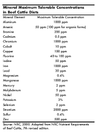 Our body needs a fresh supply of vitamins and minerals everyday to function properly and for normal growth vitamins and minerals obtained from a healthy diet work together and separately to maintain the health of tissue, organs, muscles, nerves, bones. Mineral And Vitamin Nutrition For Beef Cattle The Cattle Site