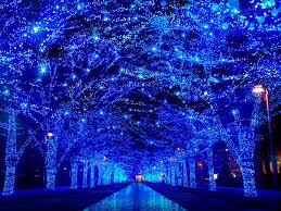 Image Result For Japanese Christmas Lights Blue Aesthetic Blue Wallpapers Japan Christmas tree, toy train, blue, xmas. pinterest