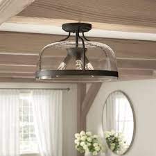 This majestic collection ceiling light is the piece de resistance of any formal interior. Williston Forge Ohler 3 Light Semi Flush Mount Wayfair In 2020 Farmhouse Kitchen Light Fixtures Farmhouse Kitchen Lighting Semi Flush Ceiling Lights