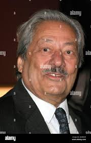 Saeed Jaffrey at Hell's Kitchen filmed in 146 Brick Lane, London Stock  Photo