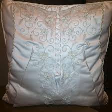 My Wedding Dress Made Into A Pillow Memory Pillows Pillows Wedding Keepsakes