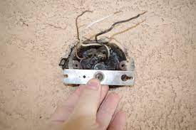 I was replacing a light in the entry vestibule at our new house with a cheap flush mounted light fixture. Junction Box With Screws 2 3 4 Apart But Fixture Needs 3 1 2 Home Improvement Stack Exchange