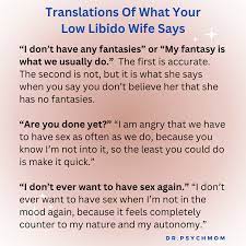 Translations Of What Your Low Libido Wife Says