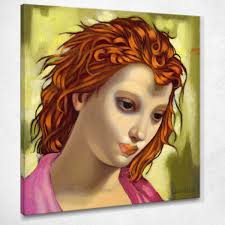 Head Of A Woman Tamara de Lempicka canvas print