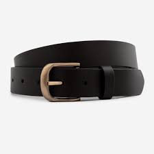 Ava Belt - Full Grain Leather - Women's Black / L