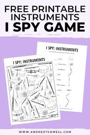 This Free Musical Instruments I Spy Printable Game Is Perfect For Kids Who Love Mu In 2020 Music Lessons For Kids Music Activities For Kids Elementary Music Worksheets