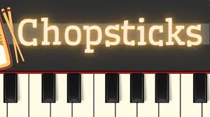 Place stickers with notes written on them on the keyboard. Easy Piano Tutorial Chopsticks Youtube