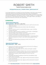 Youth Pastor Resume Samples Qwikresume