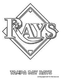 Rays Black And White For Banner Baseball Coloring Pages Tampa Bay Rays Rays Baseball