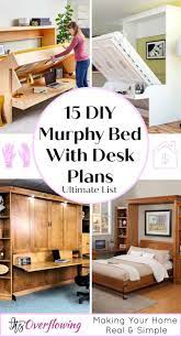 15 Free Diy Murphy Bed With Desk Plans Murphy Bed Diy Murphy Bed Desk Build A Murphy Bed