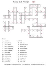 Maybe you would like to learn more about one of these? Name That Animal Crossword Puzzle By Fran Lafferty Tpt