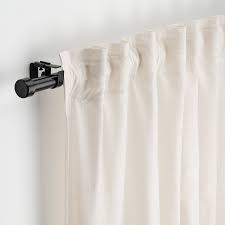 Ceiling mounted curtain tracks curtains curtain track ceiling vidga single and triple track set white ikea curtains curtain how to actually hang those curtain panels from ikea on the track Bekrafta Curtain Rod Set Black 120 210 Cm28 Mm Ikea