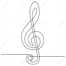 Over time i found that it looks best. A Treble Clef Continuous Single Line Drawing Vector Music Symbol Royalty Free Cliparts Vectors And Stock Illustration Image 130587997