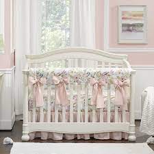 Buy top selling products like nojo® bright wildflowers bedding collection and wamsutta® vintage floral bedding collection. Watercolor Floral Crib Bedding Set With Pink Linen Bows