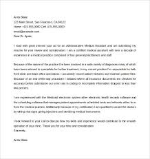 As an experienced administrative professional, i am pleased to present the enclosed resume in response to your posting. Medical Assistant Cover Letter Examples With No Experience Sample Cover Letter