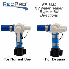 Water plastic solenoid valve meishuo solenoid plastic magnetic 220v 50hz 12v dc water inlet solenoid valve normally closed 0.8mpa drinking water. Recpro Rv Water Heater Bypass Kit Pressurized Hose And Fittings Winterizing Made Easy Rv Parts Accessories Water Heaters Pumps Accessories Adpcosmetics Com