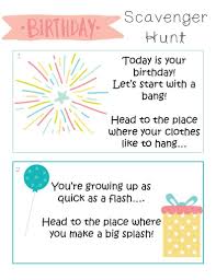 Indoor Birthday Scavenger Hunt Riddles Pin On Sammy Bday