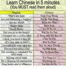 5 minutes chinese learning is not enough? Learn Chinese In 5 Minutes Memes