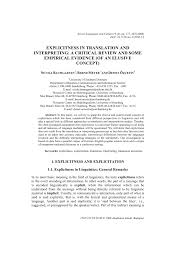 607 meaning in text terjemahan. Pdf Explicitness In Translation And Interpreting A Critical Review And Some Empirical Evidence Of An Elusive Concept