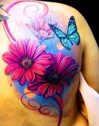 Black And White Daisy Flower Tattoo Related Image Daisy Flower Tattoos Flower Tattoo Back Daisy Tattoo