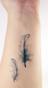 Zarte Aquarelle Feder Tattoo 6987 Wrist Tattoos For Guys Feather Tattoo Design Wrist Tattoos