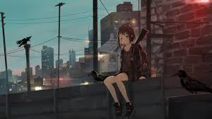 Here are only the best sad anime wallpapers. Anime Girl Sitting Alone Roof Sad 4k Hd Anime 4k Wallpapers Images Backgrounds Photos And Pictures