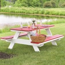 Berlin Gardens Classic Poly Picnic Table Picnic Table Makeover Outdoor Picnic Tables Painted Picnic Tables