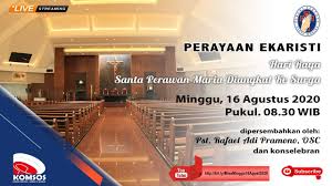 Check spelling or type a new query. Misa Hari Raya Santa Perawan Maria Diangkat Ke Surga Minggu 16 Agustus 2020 Youtube