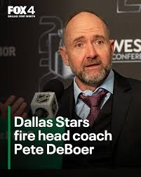 BREAKING: After a disappointing loss in the Western Conference Finals, the  Dallas Stars have fired head coach Pete DeBoer. READ MORE⬇️🏒