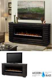 Features to look for in electric fireplaces. With Its Curved Organic Lines Elliot Electric Fireplace With Mantel Presents A Ne Electric Fireplace Electric Fireplace Media Console Fireplace Media Console