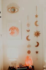 These decorative pieces of wall art will instantly add life even beginners will have fun making this diy wall hanging made from colorful yarn and a few. Celestial Wall Hanging Pastel Room Bedroom Vintage Witch Bedrooms