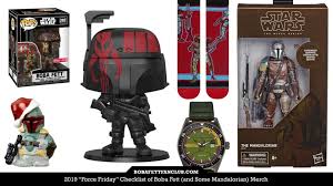 2019 Force Friday Checklist Of Boba Fett And Some Mandalorian Merch Boba Fett News Boba Fett Fan Club