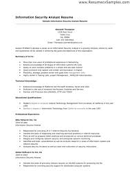 information security analyst resume
