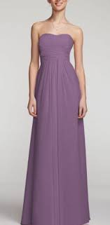 Long Strapless Chiffon Dress With Pleated Bodice David S Bridal Strapless Chiffon Bridesmaid Dress Bridesmaid Dress Styles Davids Bridal Bridesmaid Dresses