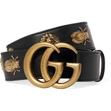 Black And Gold Gucci Belt Womens Gucci Embellished Leather Belt 800 Liked On Polyvore Featuring Accessories Belts Black Vintage Belt But Real Leather Belt Gucci Belt Outfit Gucci Belt