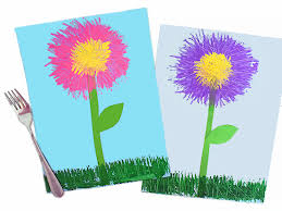 Maybe you would like to learn more about one of these? Fork Painting Flowers Our Kid Things