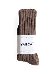 Yaeca tuck blouse / a&s men's cropped pants. Yaeca Unisex Cotton Silk Socks Long Brown Troupe Online Shop Yaeca Comoli Auralee Graphpaper Neat Hender Scheme é€šè²©